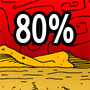 80% - 